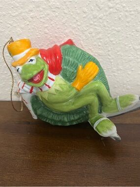 Vintage 1980 Kermit the Frog Holiday Ornament